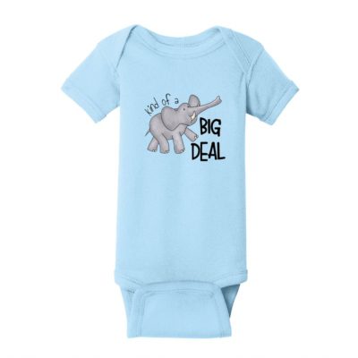 “Kind Of A Big Deal” Elephant Baby Rib Bodysuit - PRE-ORDER