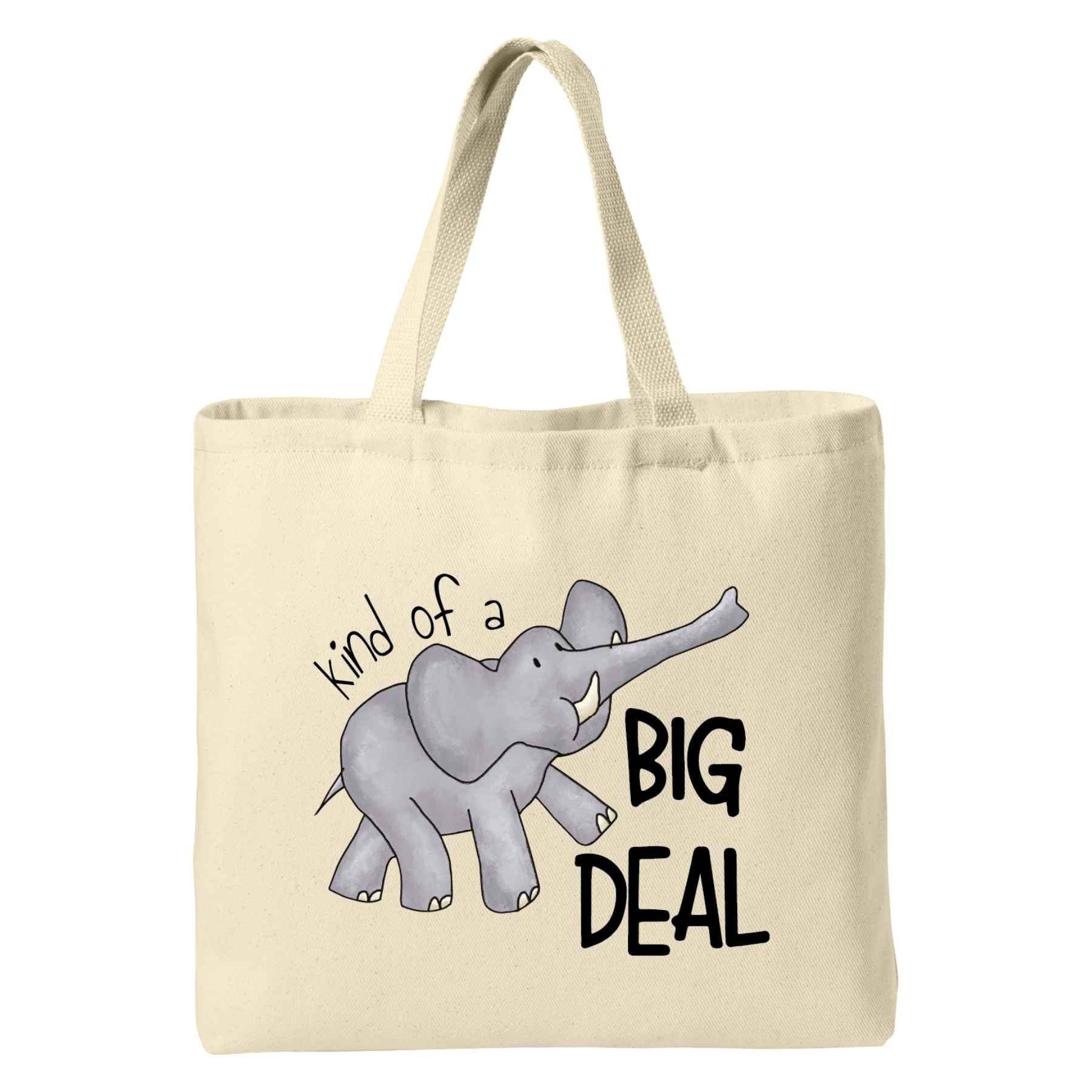 “Kind Of A Big Deal” Elephant Port Authority® Canvas Convention Tote Bag - PRE-ORDER