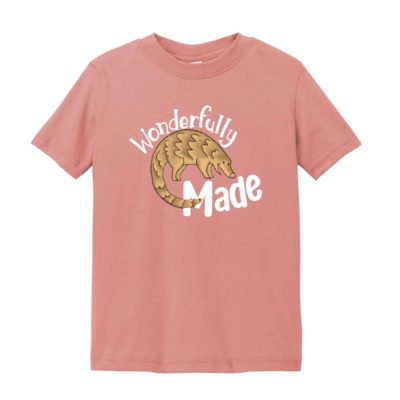 “Wonderfully Made” Pangolin Toddler Fine Jersey T-shirt - PRE-ORDER
