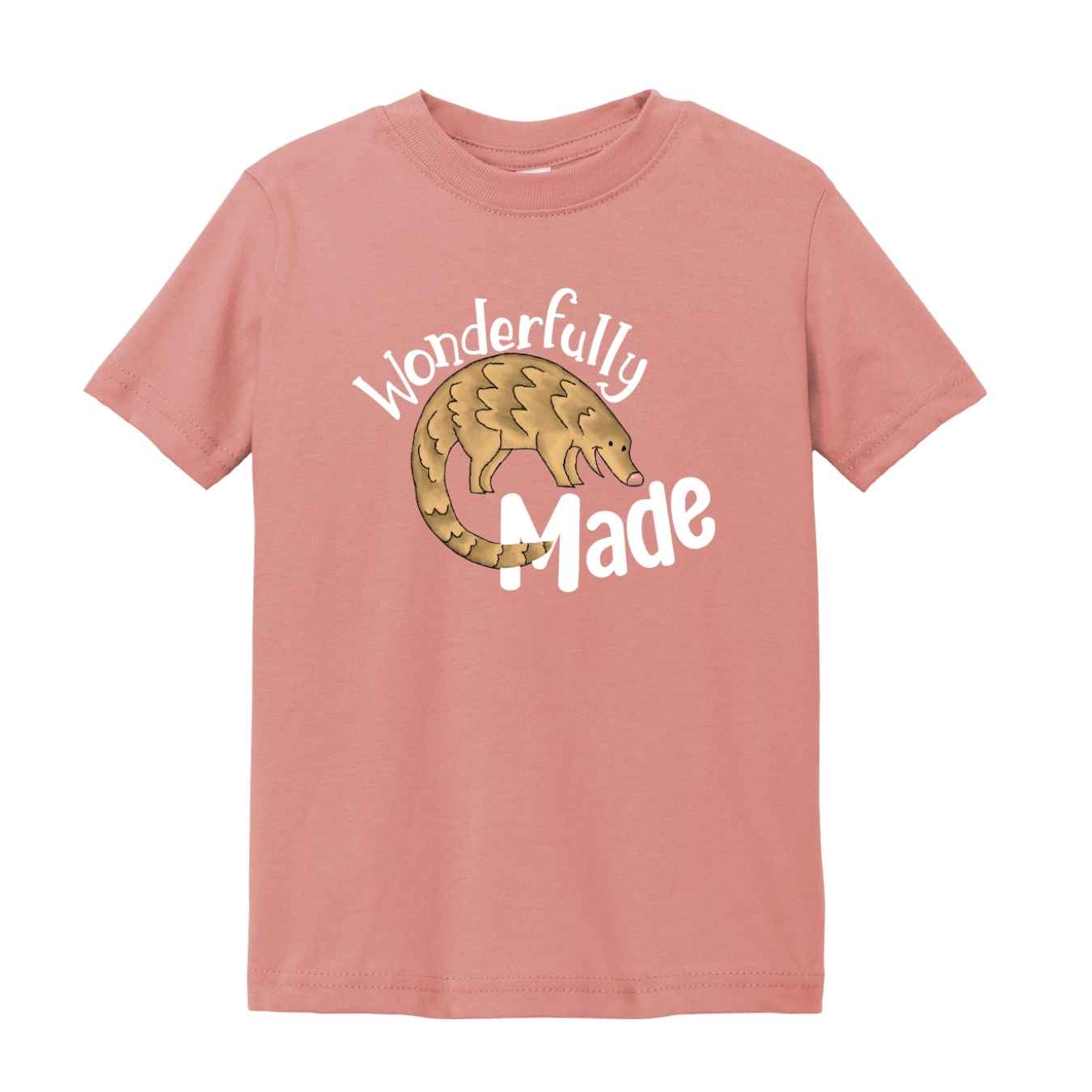 “Wonderfully Made” Pangolin Toddler Fine Jersey T-shirt - PRE-ORDER